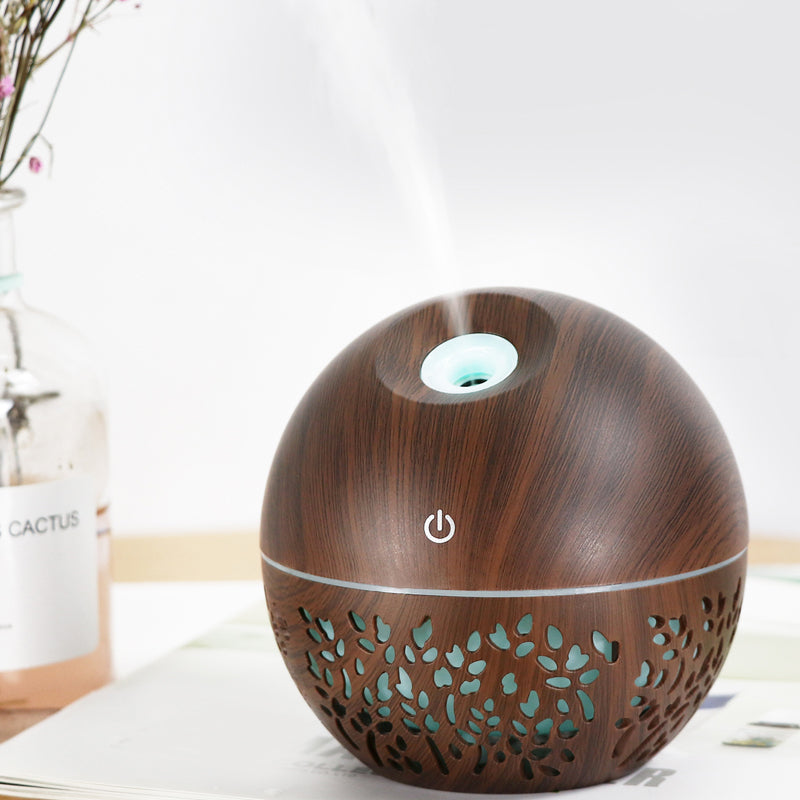 Household Mini Air Conditioner Wood Grain Aroma Diffuser